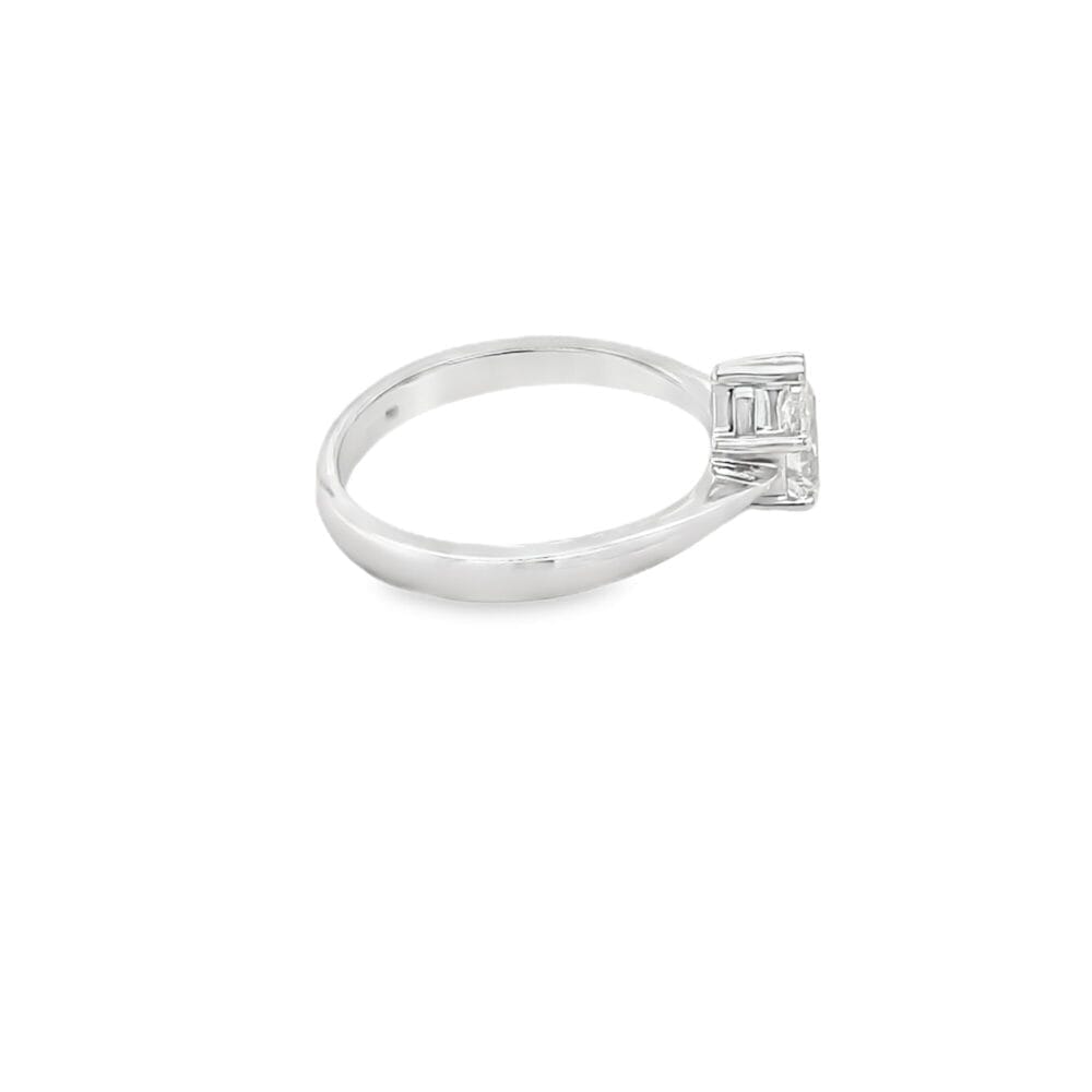 White Gold 0.59ct Pear Cut Diamond Ring - Image 2