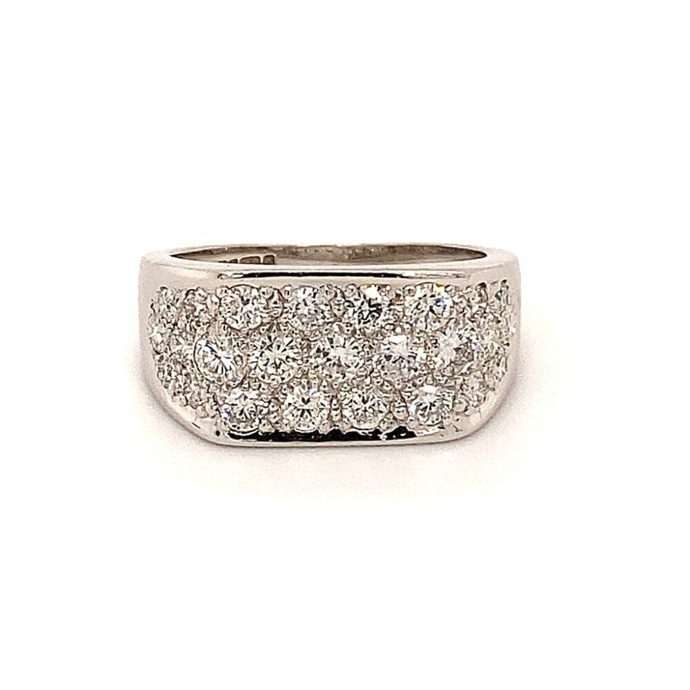 18ct Vintage Gold Diamond Dress Ring