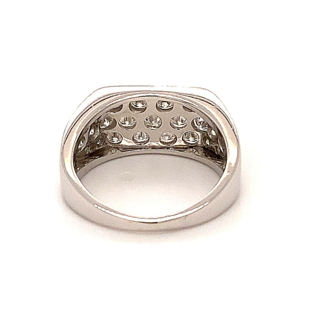 18ct Vintage Gold Diamond Dress Ring - Image 3