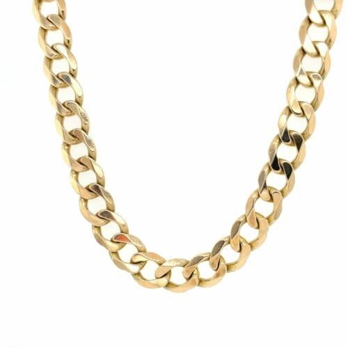 Vintage Yellow Gold 18" Heavy Curb Chain