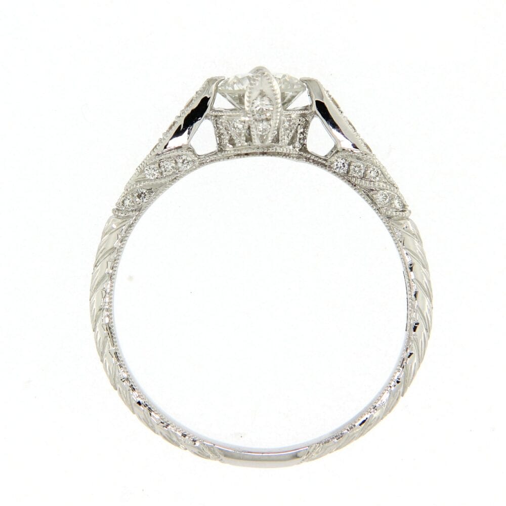 18ct White Gold Fancy Diamond Single Stone - Image 4