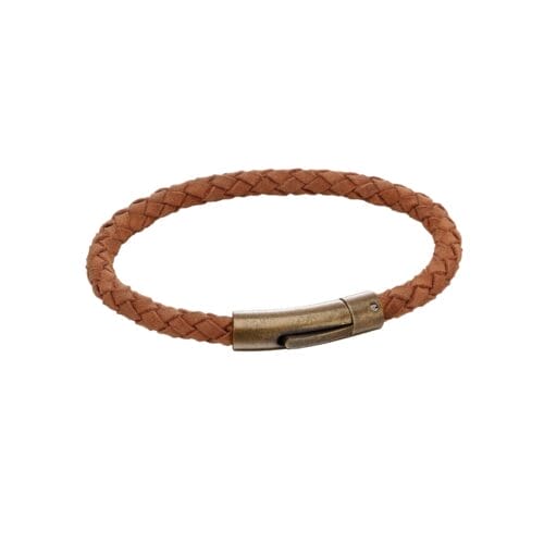 Brown Suede Antique Clasp Bracelet