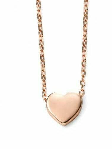 Gold Plain Heart Necklace