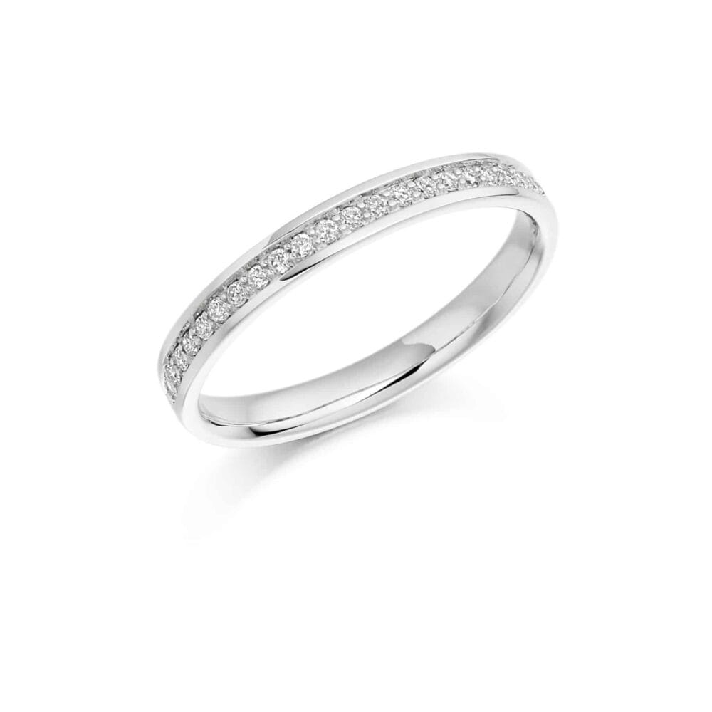 Grain Set Brilliant Cut Diamond Eternity Ring 0.17ct