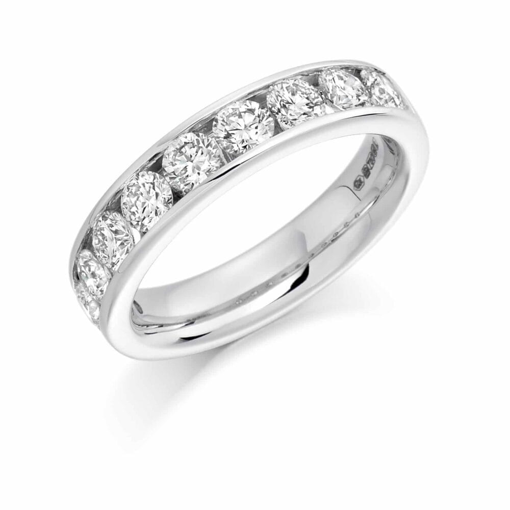 Channel Set Brilliant Cut Diamond Eternity Ring 1.50ct