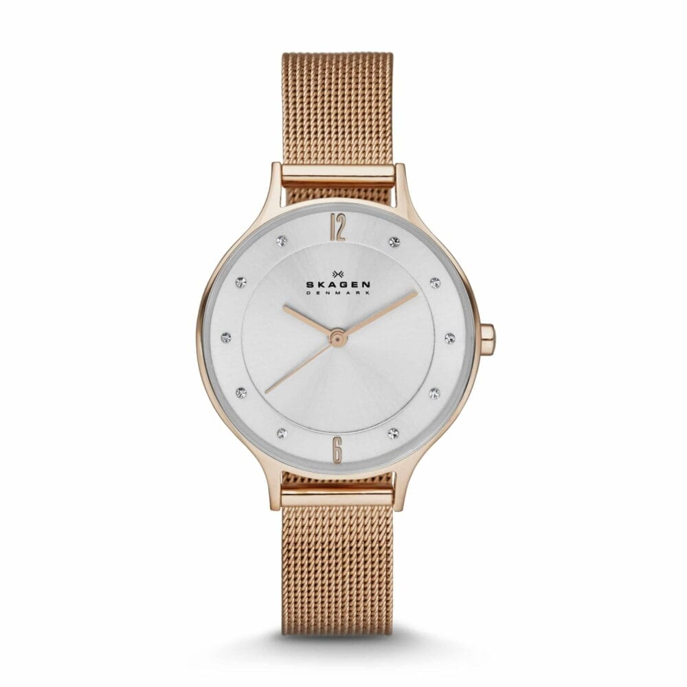 Anita Rose Gold-Tone Steel-Mesh Watch