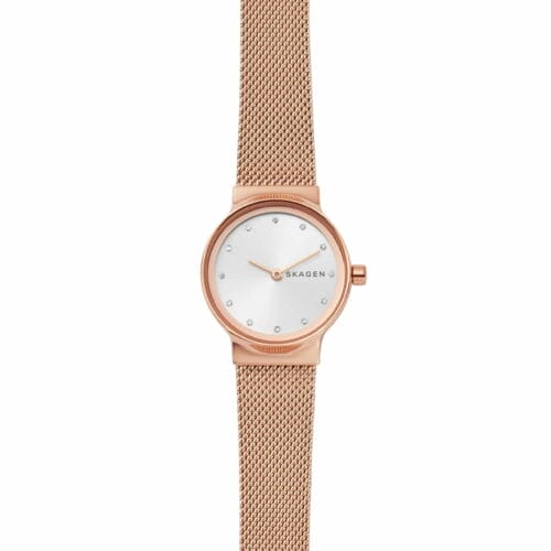 Freja Rose Gold-Tone Steel-Mesh Watch