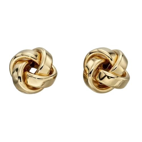 Yellow Gold Knot Studs