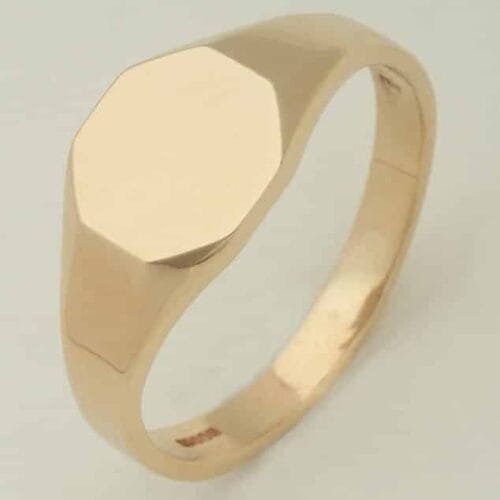 Octagon Shape Heavy Signet Ring