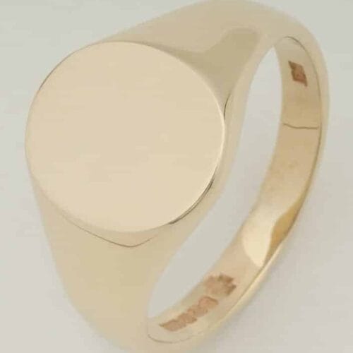 Oval Shape Heavy Signet Ring 12mm x 14mm
