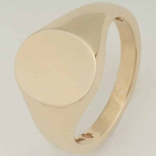 Oval Shape Heavy Signet Ring 10mm x 12mm