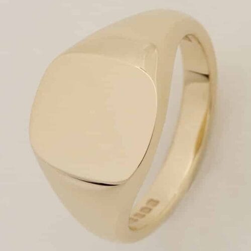 Rounded Cushion Shape Heavy Signet Ring
