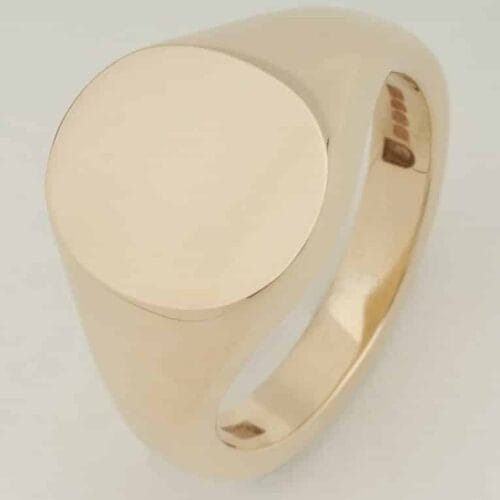 Oval Shape Heavy Signet Ring 9mm x 13mm