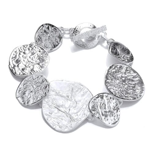 Sterling Silver Flat Earth Bracelet