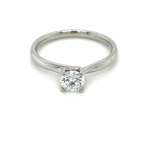 Lab-Grown Diamond Platinum 0.50ct Diamond Ring