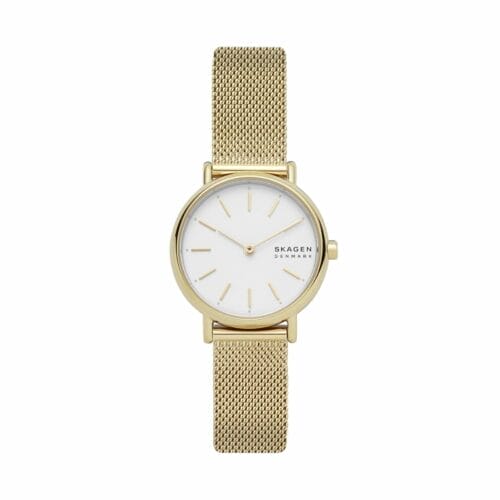 Signatur Lille Slim Gold-Tone Steel Mesh Watch