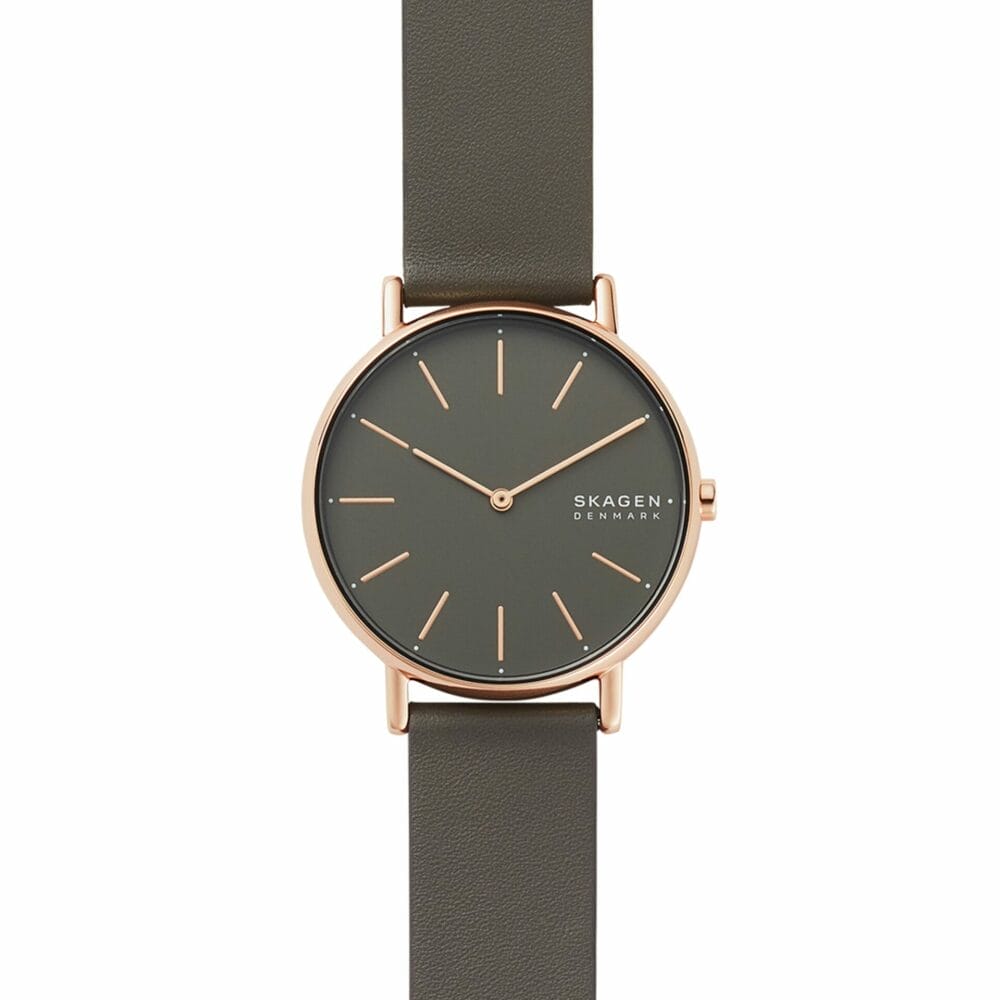 Signatur Charcoal Leather Watch