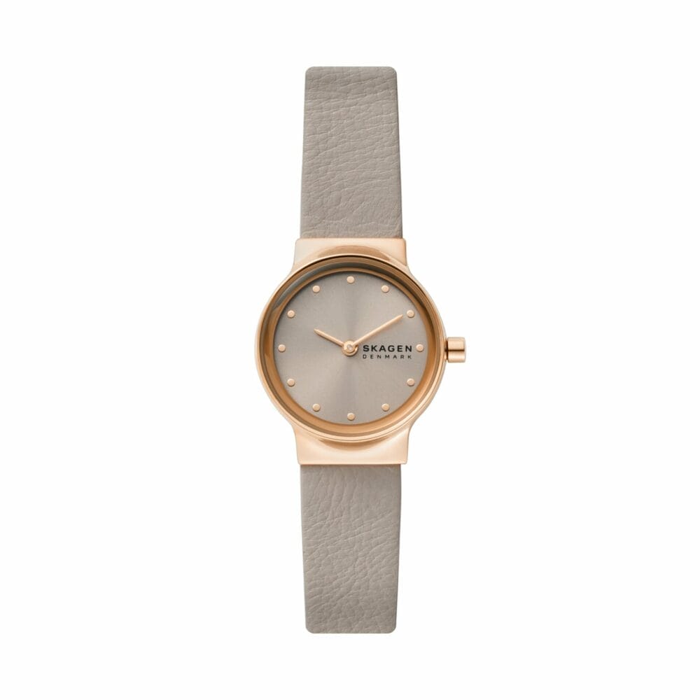Freja Lille Two-Hand Greystone LiteHide™ Leather Watch
