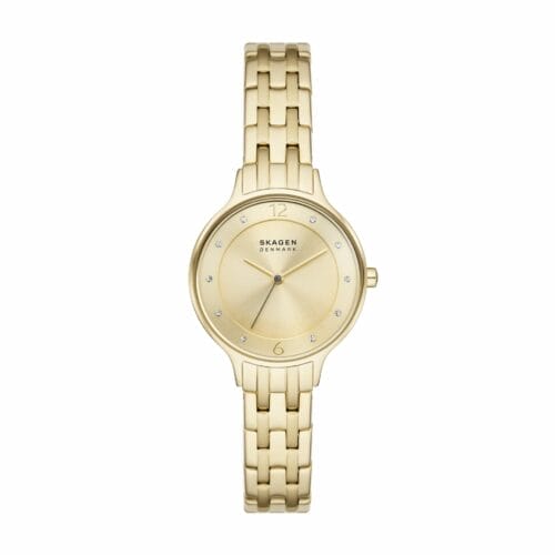 Anita Lille Three-Hand Gold Stainless Steel Bracelet Watch