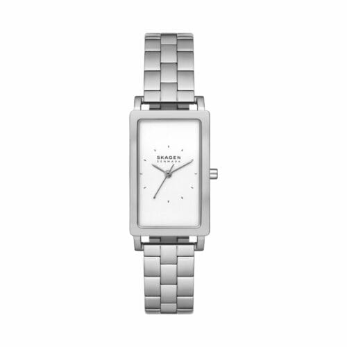 Hagen Three-Hand Silver Stainless Steel Bracelet Watch