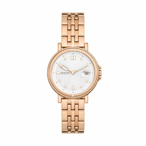 Signatur Lille Sport Three-Hand Date Rose Gold Stainless Steel Bracelet Watch