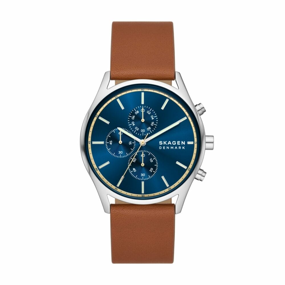 Holst Chronograph Luggage Leather Watch