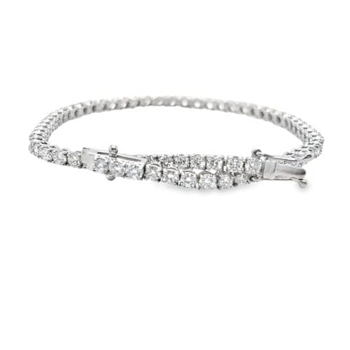 Lab-Grown Diamond 18ct White Gold 4.00ct Diamond Bracelet