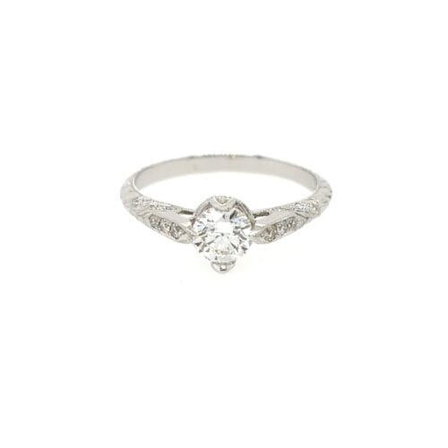 18ct White Gold Fancy Diamond Single Stone