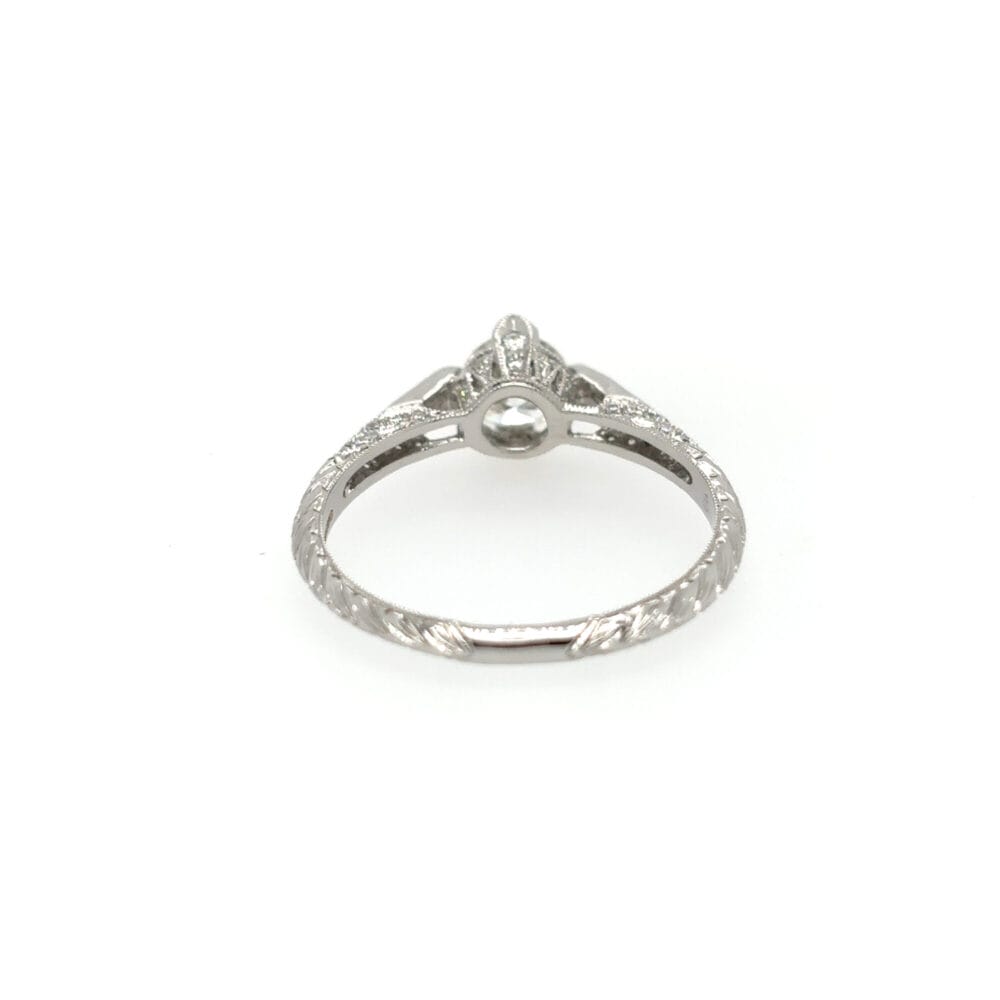 18ct White Gold Fancy Diamond Single Stone - Image 3