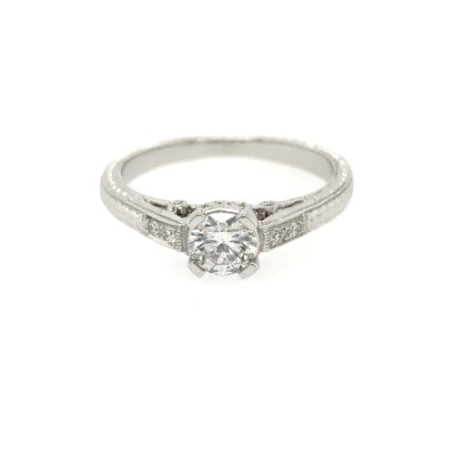 18ct White Gold Fancy Diamond Single Stone