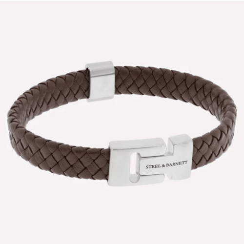 Harrison Nappa Leather Bracelet Brown