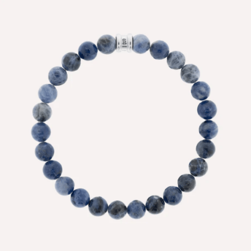 8mm Round Gemstone Bracelet Sodalite