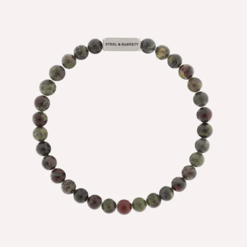 Natural Ned 6mm Round Gemstone Bracelet Dragon Blood