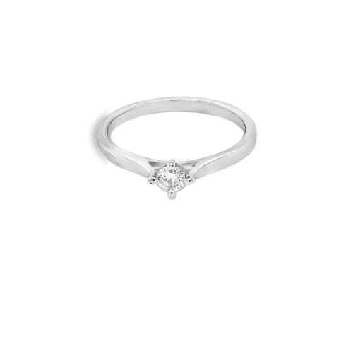 Platinum Single Stone Ring