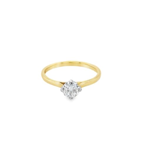 Lab-Grown Diamond Yellow Gold 0.50ct Diamond Ring