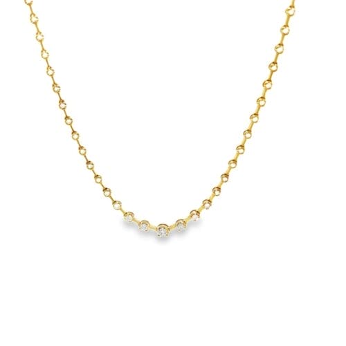 18ct Yellow Gold 1.53ct Diamond 18" Necklace