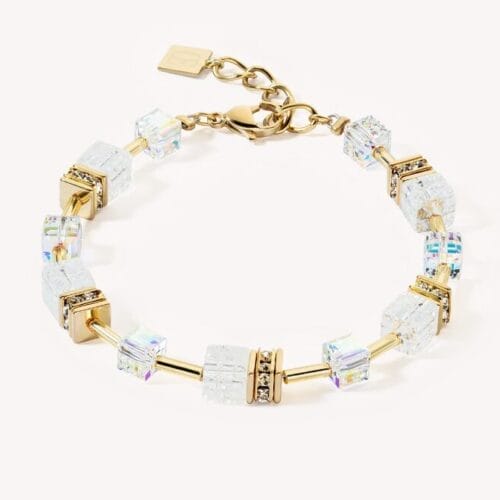 GeoCUBE® Iconic Nature bracelet gold white