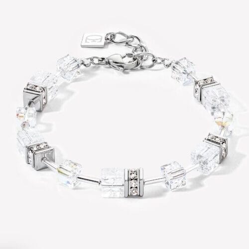 GeoCUBE® Iconic Nature bracelet silver-white