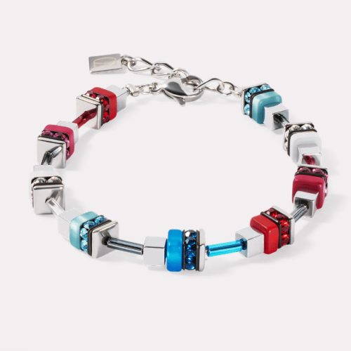 Bracelet Modern Future Cube blue-red