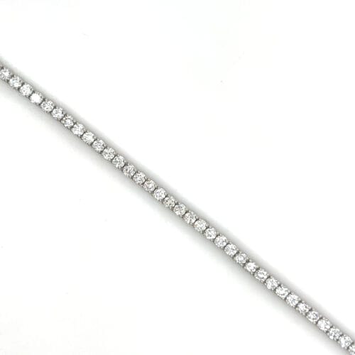 Lab-Grown Diamond White Gold 3.00ct Diamond Bracelet