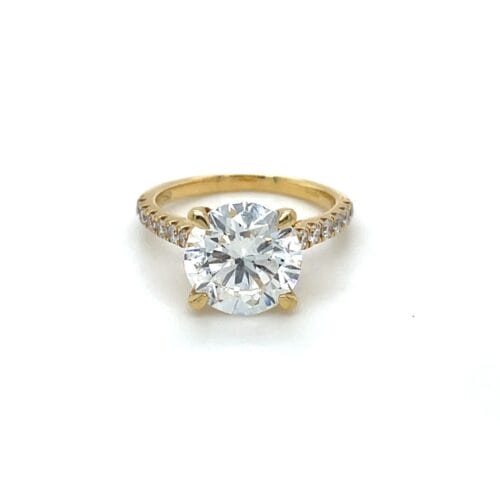 Lab-Grown Diamond 18ct Yellow Gold 4.00ct Ring