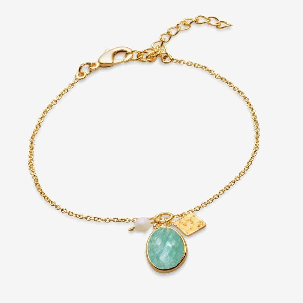 Oceanside Gemstone Charm Bracelet